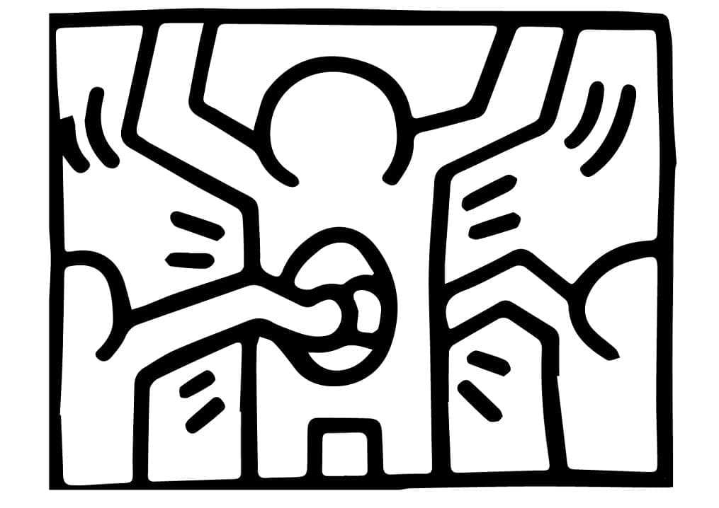 Keith Haring (22) omalovánka