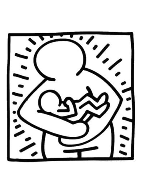 Keith Haring (7) omalovánka