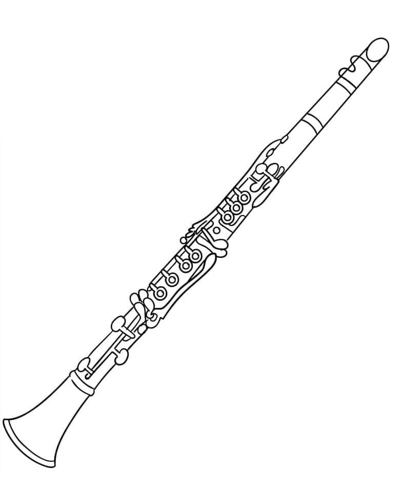 Klarinet pro Děti omalovánka