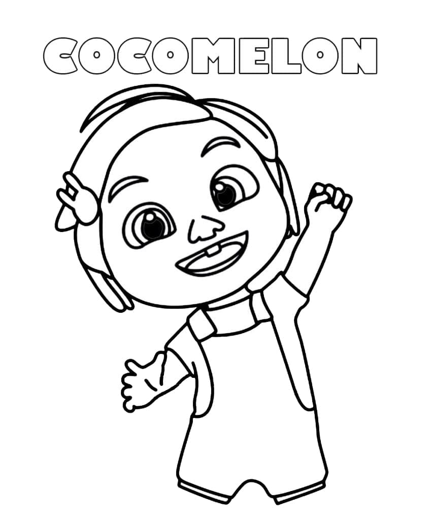 Krásný Cocomelon omalovánka