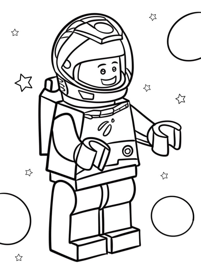 Kreslené Lego omalovánka