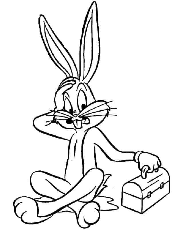 Kreslený Bugs Bunny omalovánka