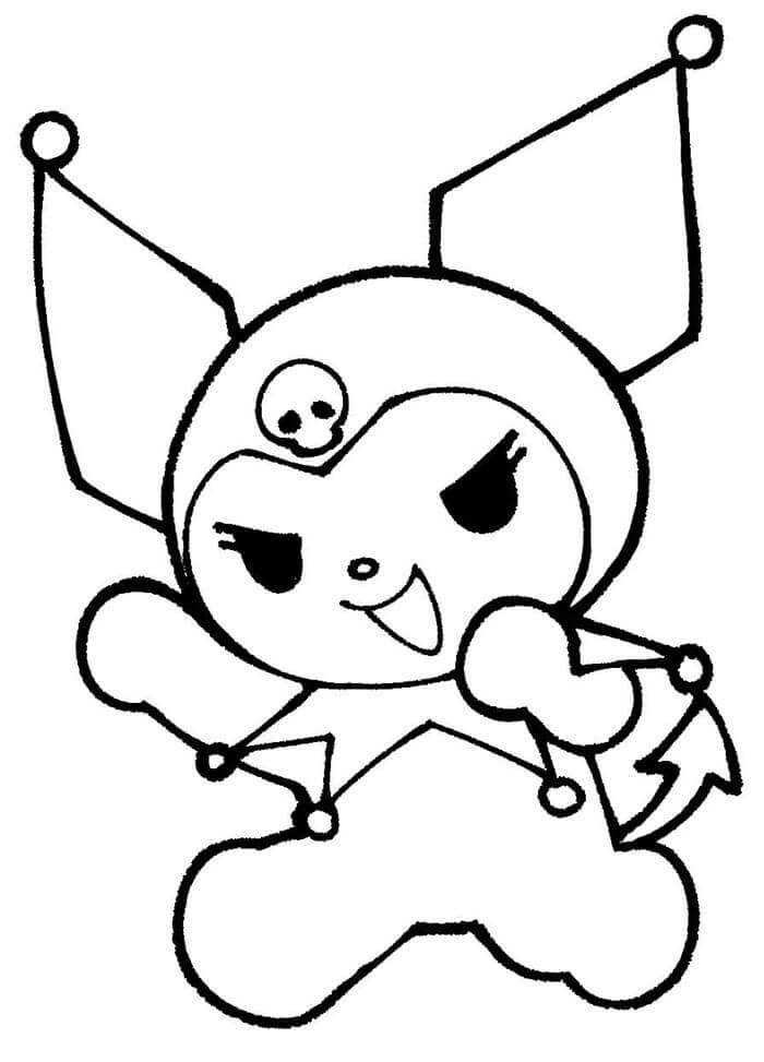 Kuromi k Tisku omalovánka