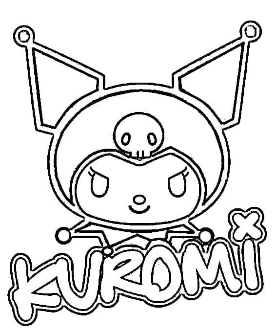 Kuromi pro 4leté Děti omalovánka