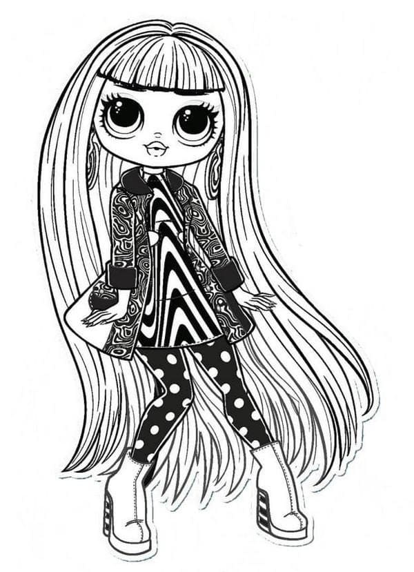 LOL OMG Groovy Babe omalovánka