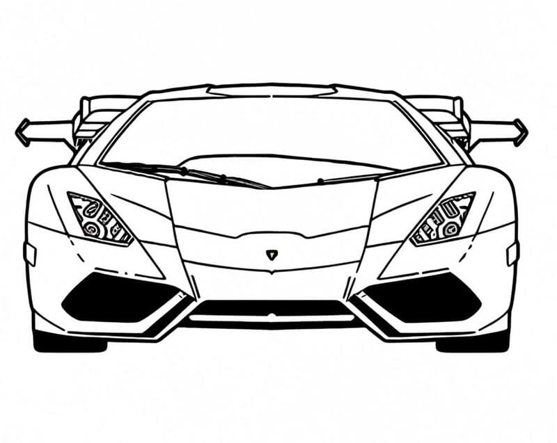 Lamborghini (2) omalovánka