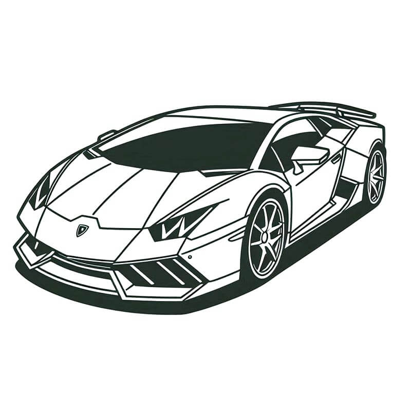 Lamborghini Auto omalovánka