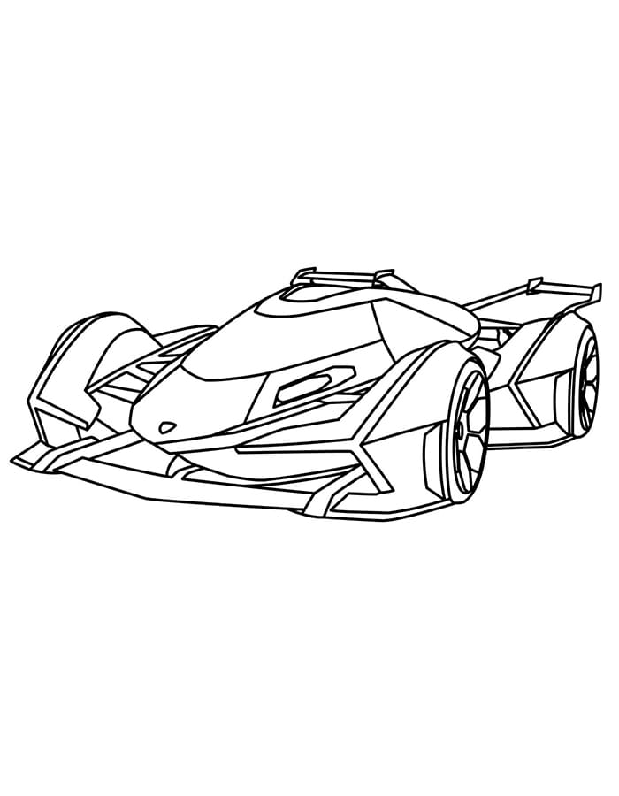Lamborghini Zdarma Tisknutelný omalovánka