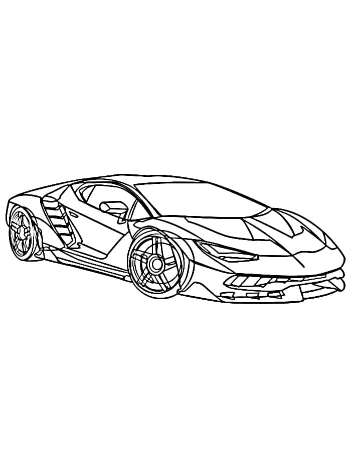 Lamborghini Zdarma omalovánka