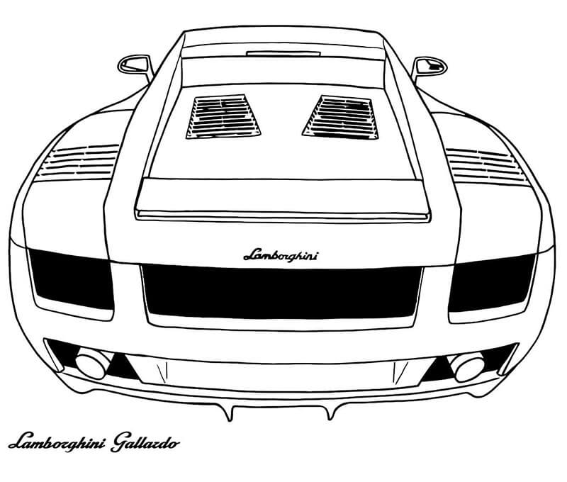Lamborghini pro 6leté Děti omalovánka