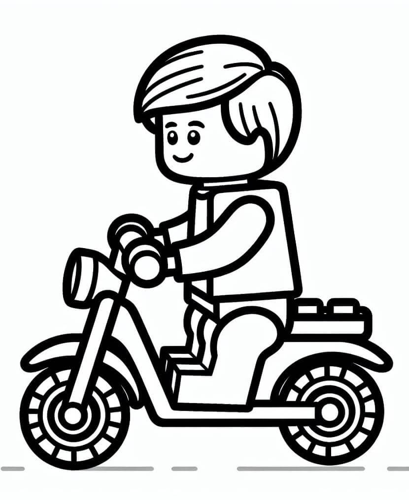 Lego pro 3leté Děti omalovánka