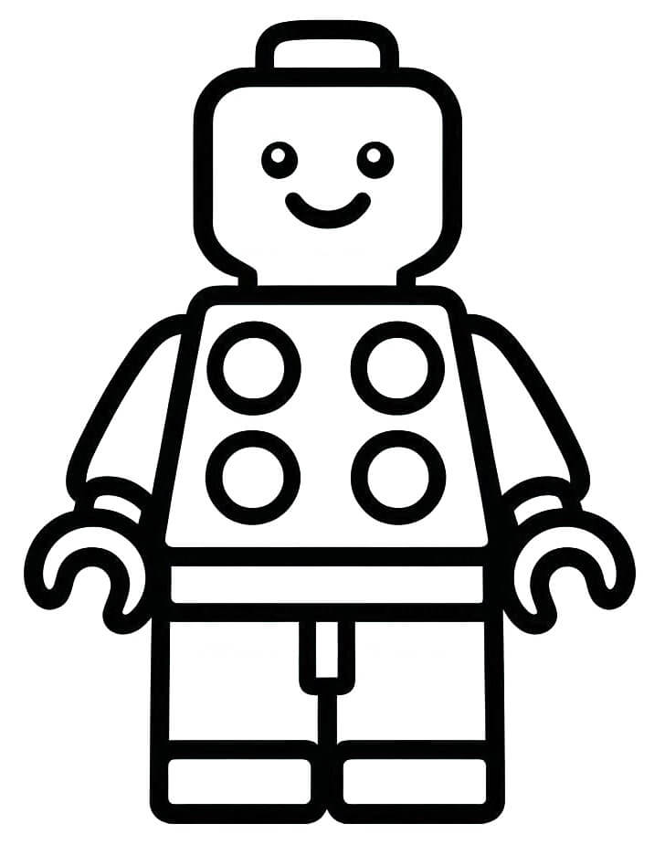 Lego pro 4leté Děti omalovánka
