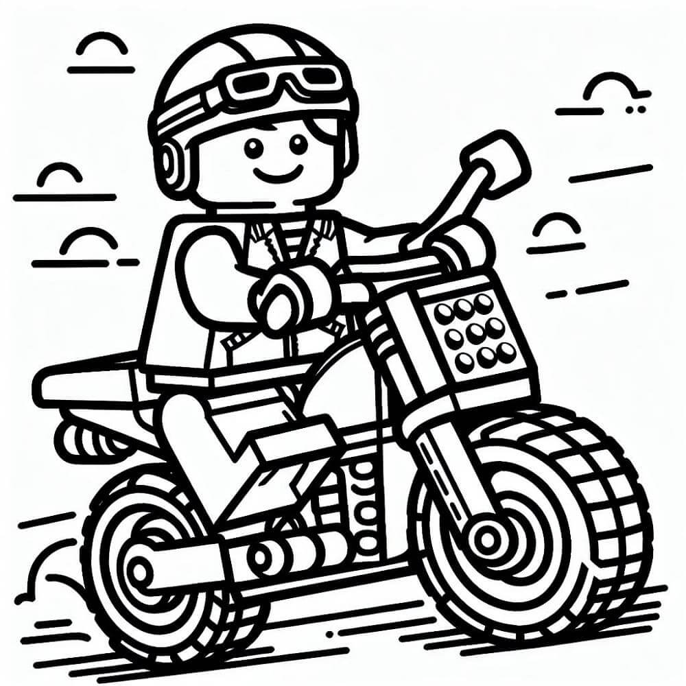 Lego pro 6leté Děti omalovánka