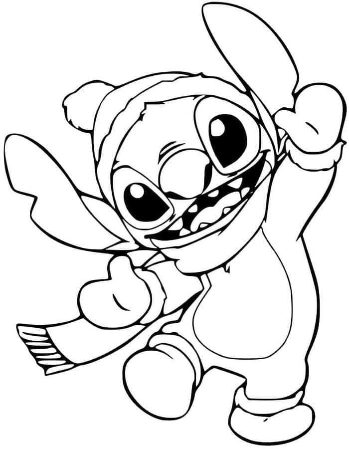 Lilo a Stitch Tisknutelný Zdarma omalovánka