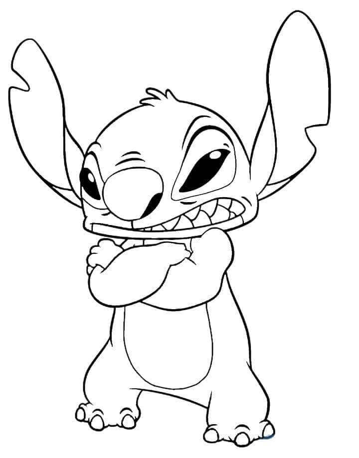 Lilo a Stitch pro 1leté Děti omalovánka