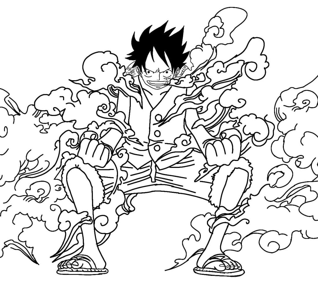 Luffy (1) omalovánka