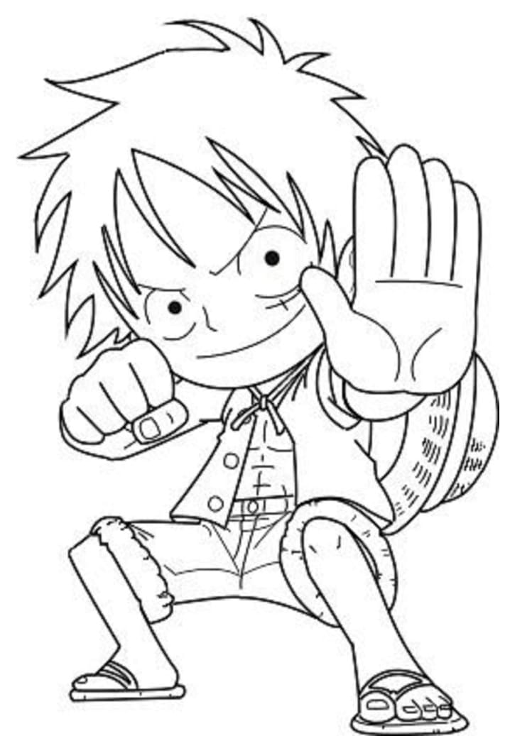 Luffy (5) omalovánka