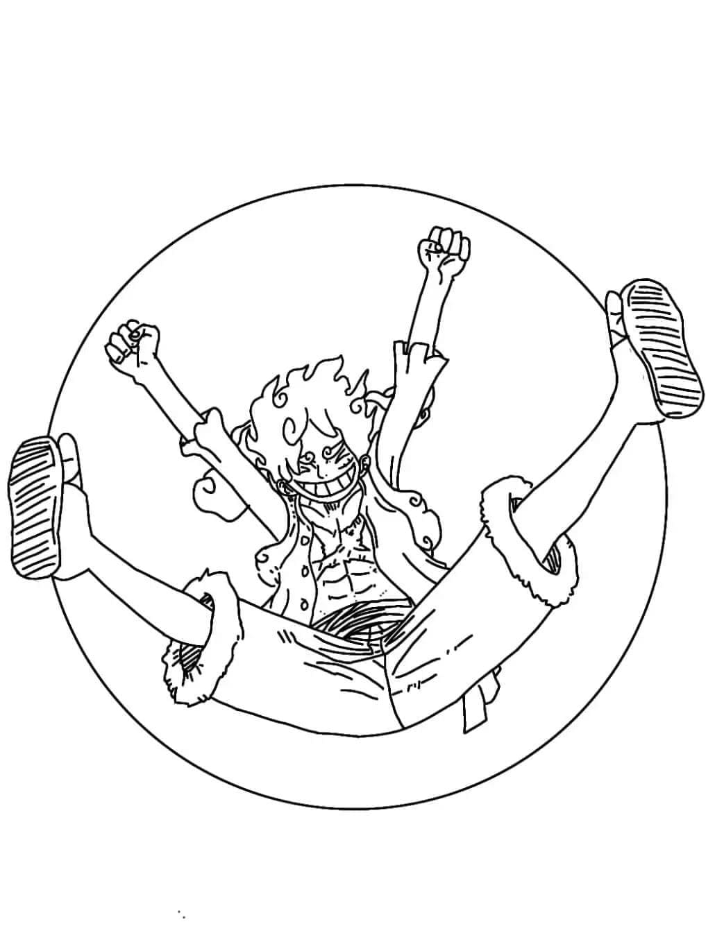 Luffy Vymalovatelné pro Děti omalovánka