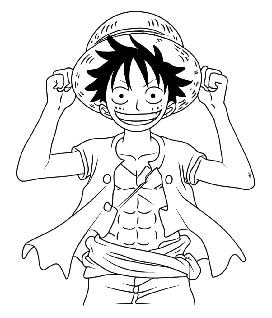 Luffy Zdarama omalovánka