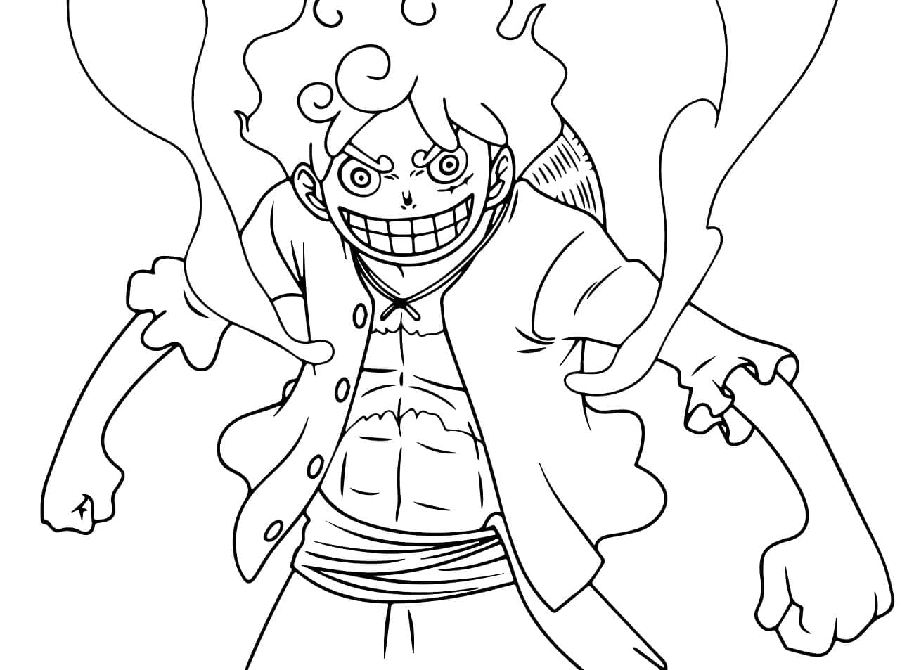Luffy Zdarma Vymalovatelné Obrázek omalovánka
