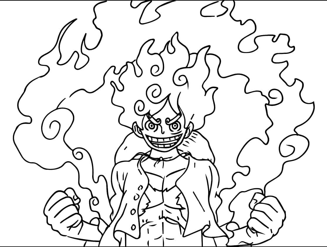 Luffy Zdarma pro Děti omalovánka