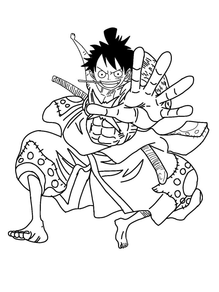 Luffy k Tisku omalovánka