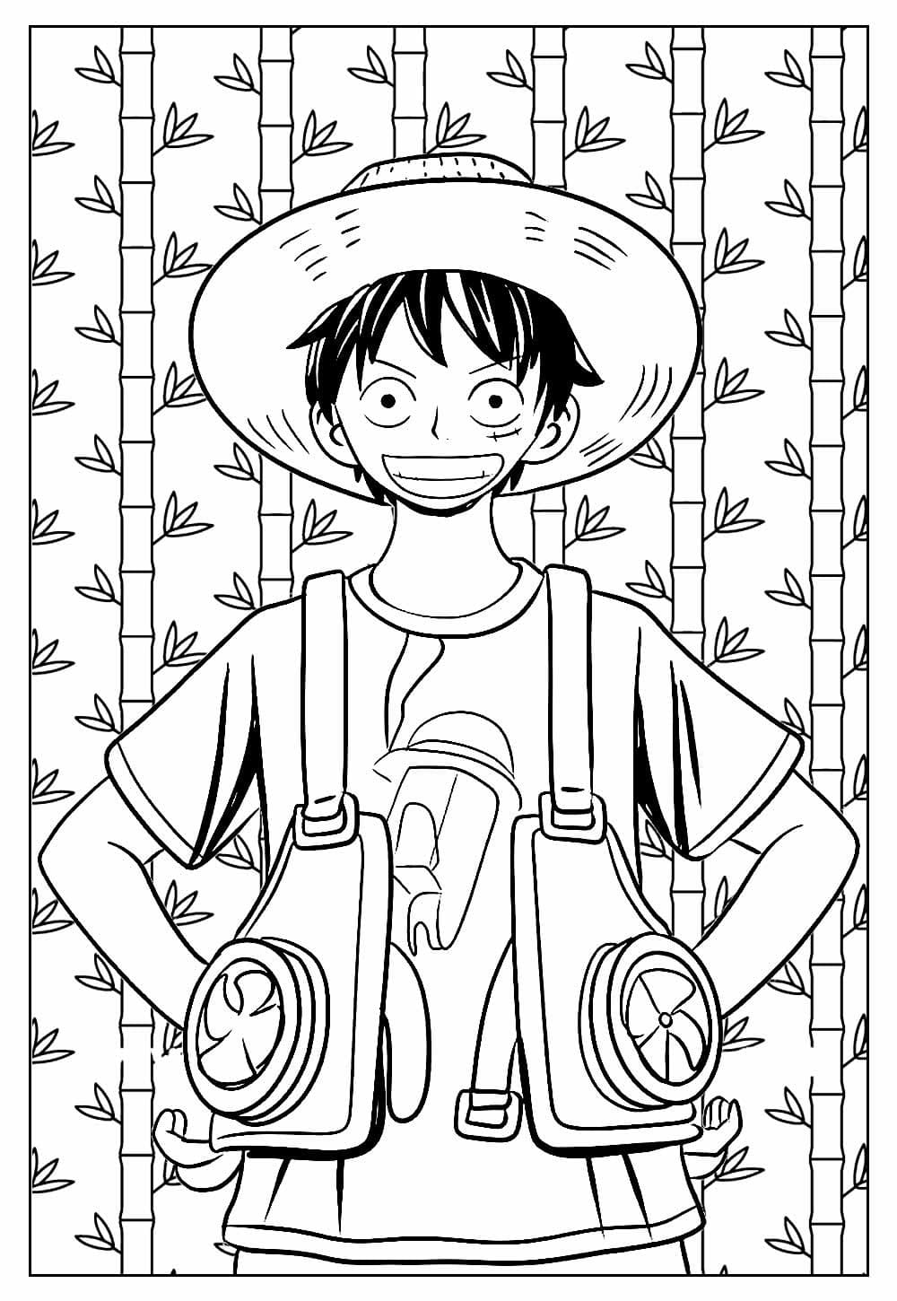 Luffy pro 4leté Děti omalovánka