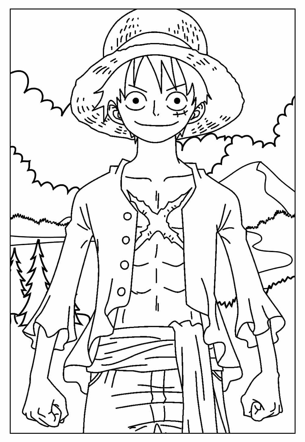 Luffy omalovánky