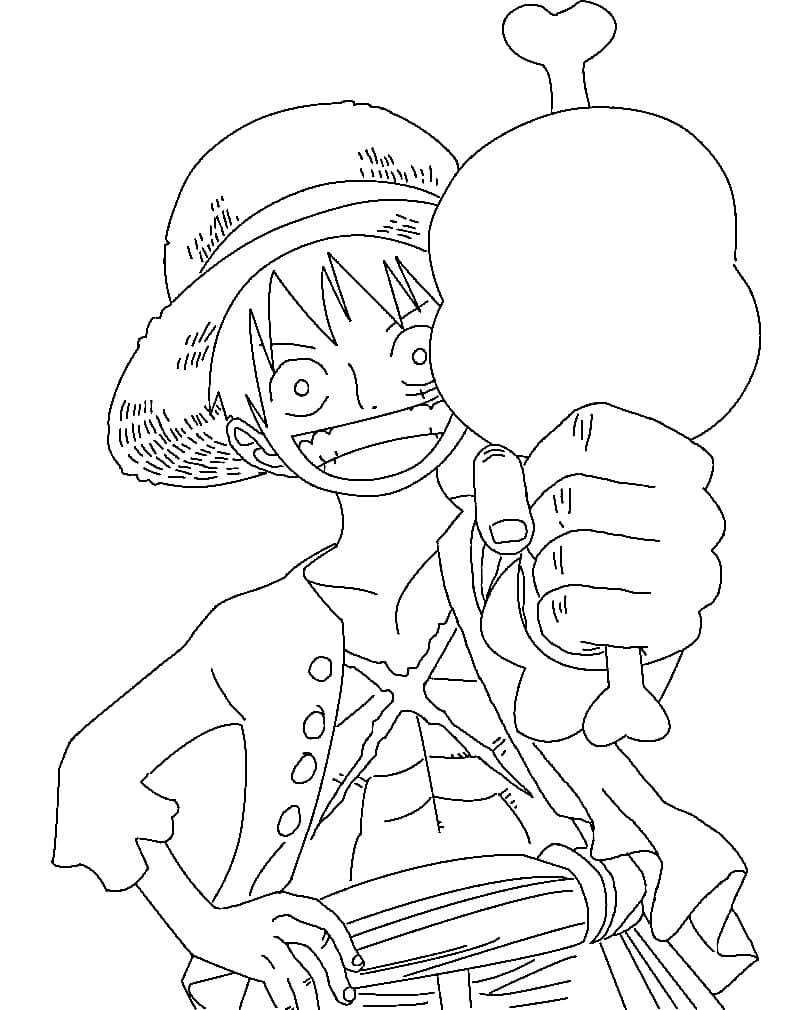 Luffy pro Děti omalovánka