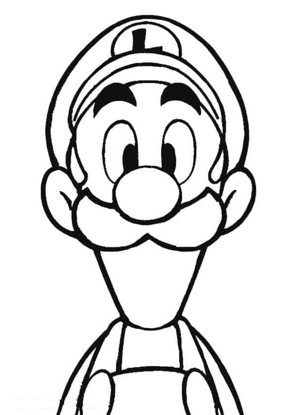 Luigi Obrázek omalovánka