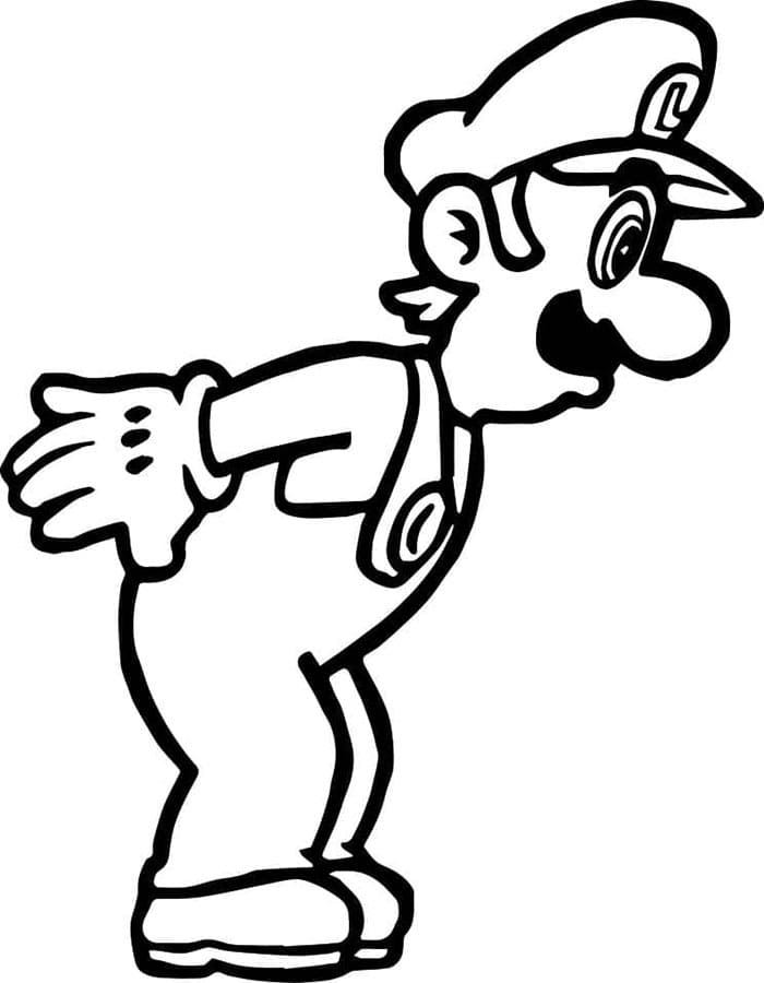 Luigi Vymalovatelné pro Děti omalovánka