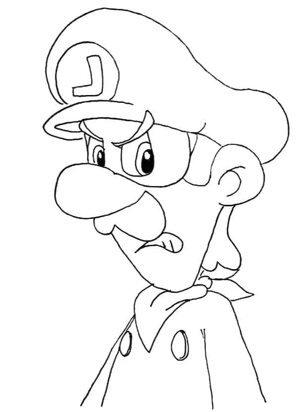 Luigi pro 2leté Děti omalovánka