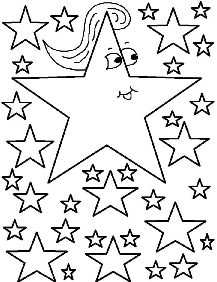 Malá Hvězda omalovánka