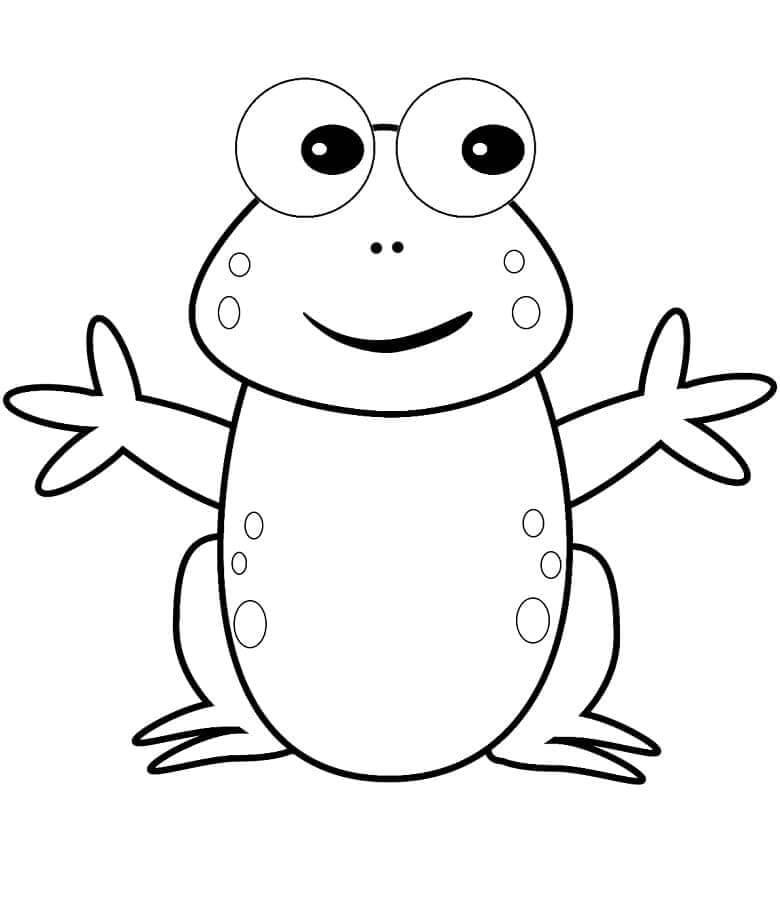 Malá Žába omalovánka