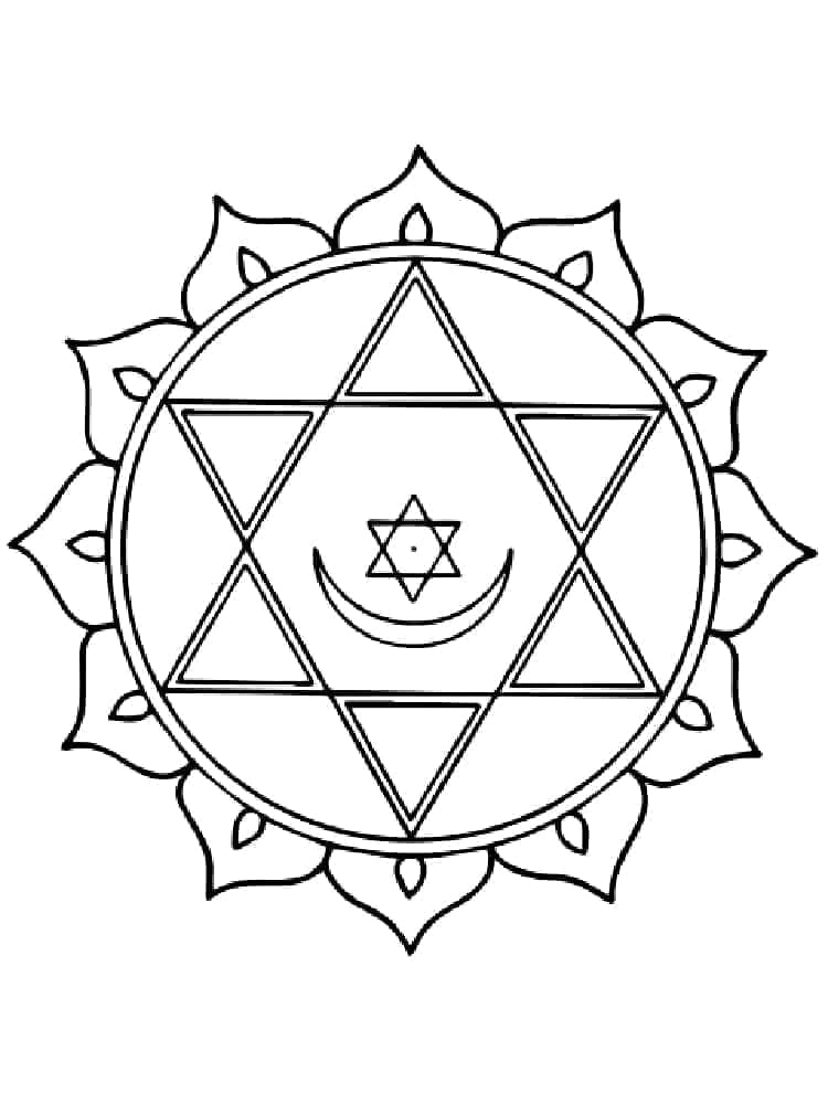 Mandala (1) omalovánka