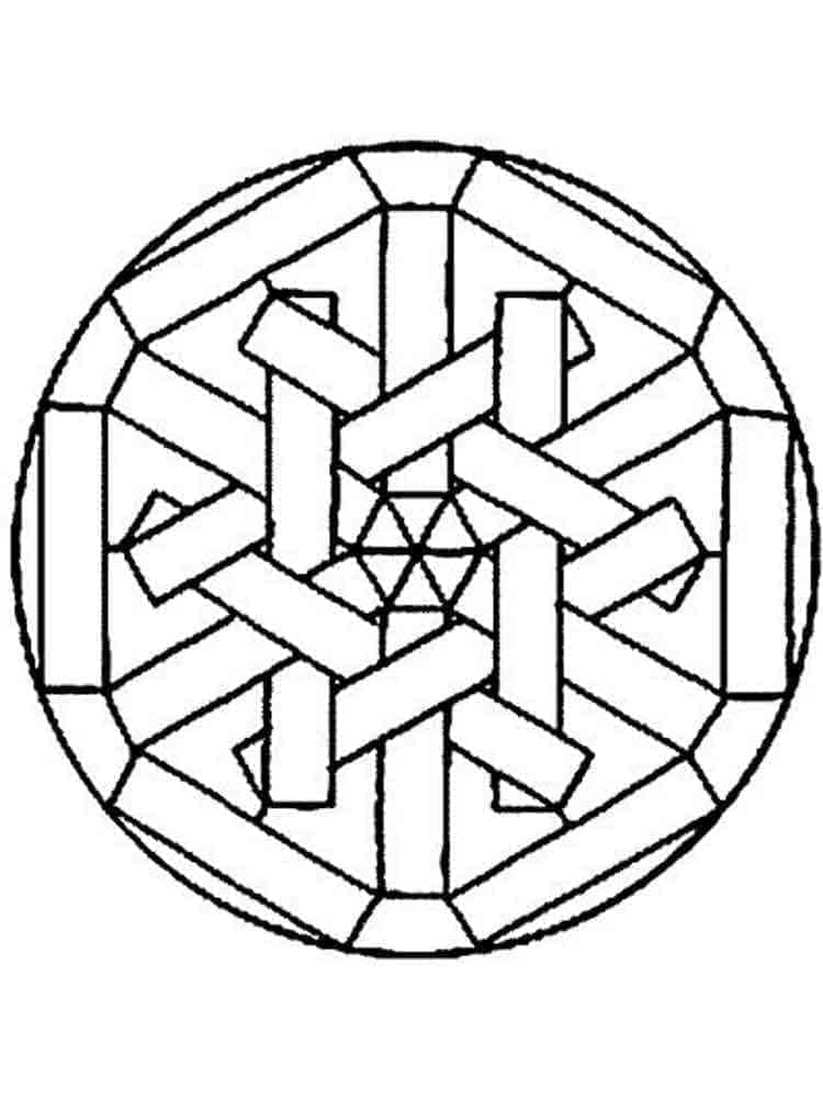 Mandala (11) omalovánka