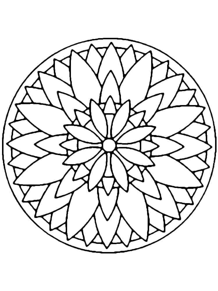 Mandala Obrázek omalovánka