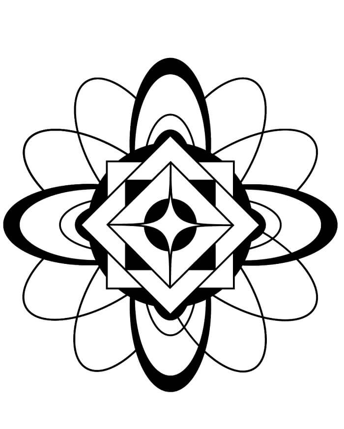 Mandala Zdarma omalovánka