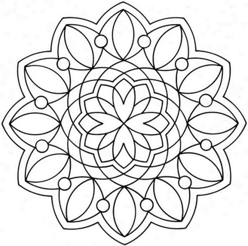 Mandala pro Dospělé omalovánka