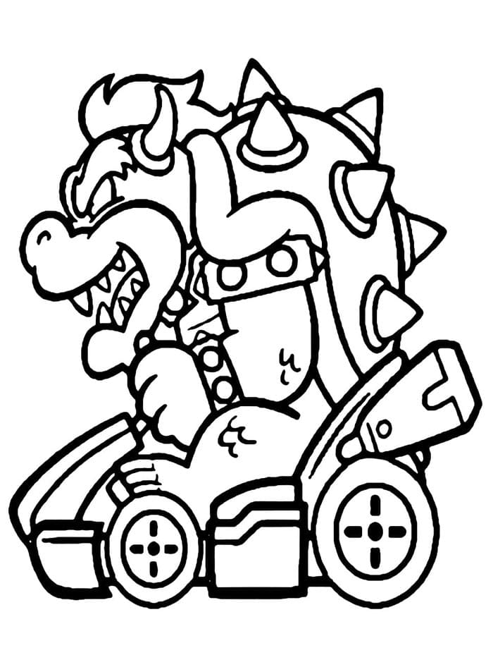 Mario Kart Tisknutelný Zdarma omalovánka