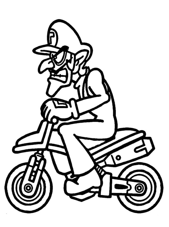 Mario Kart Zdarma omalovánka