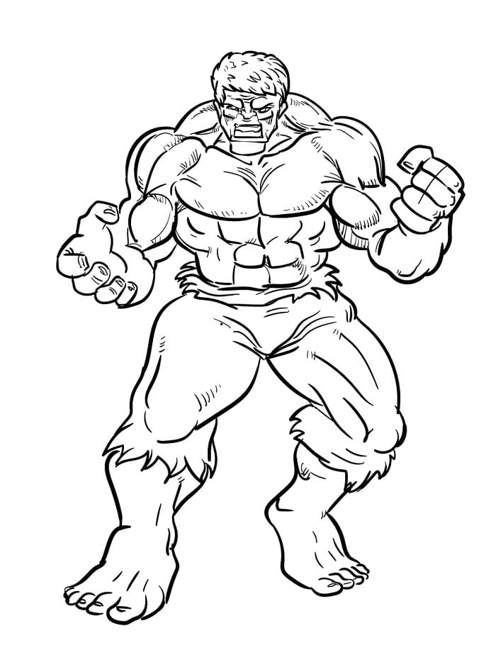 Marvel Hulk omalovánka