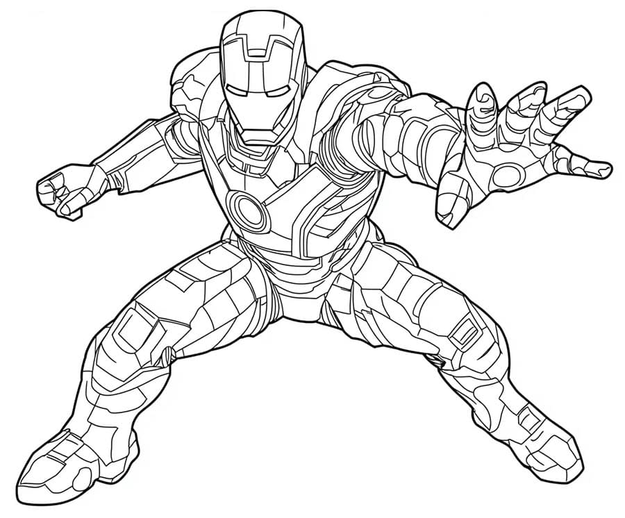Marvel Iron Man omalovánka
