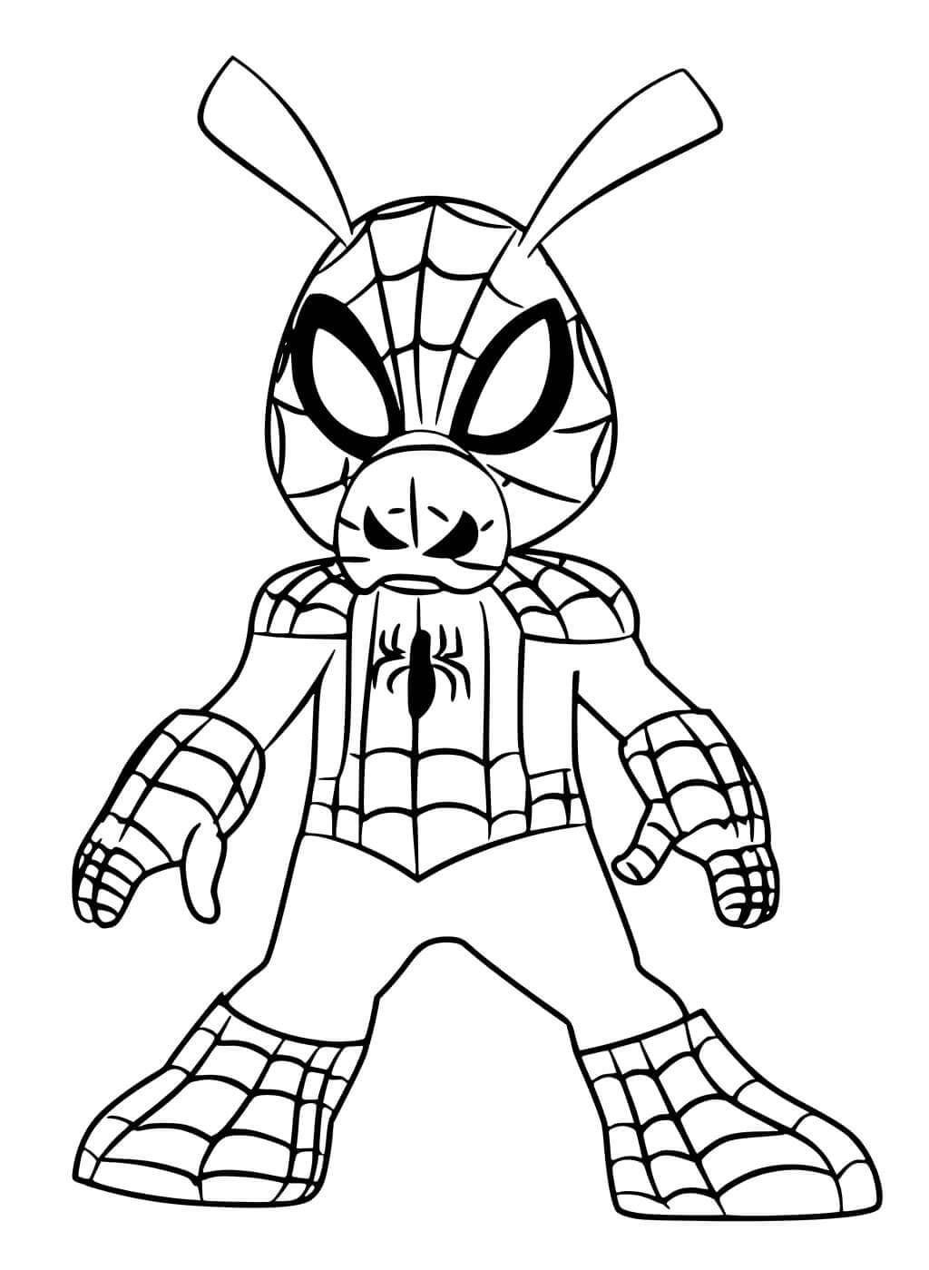 Marvel Spiderman omalovánka