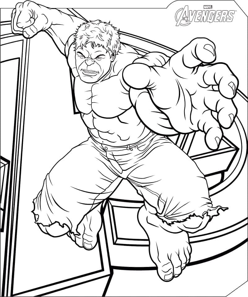 Marvel Superhrdina Hulk omalovánka