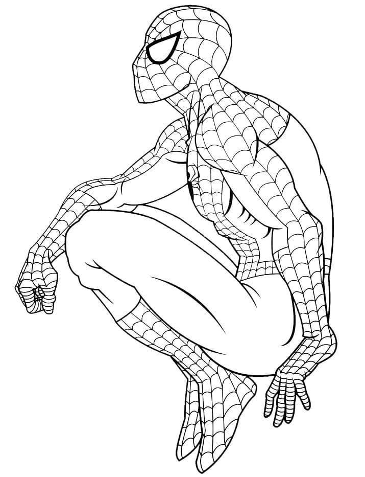 Marvel Superhrdina Spiderman omalovánka