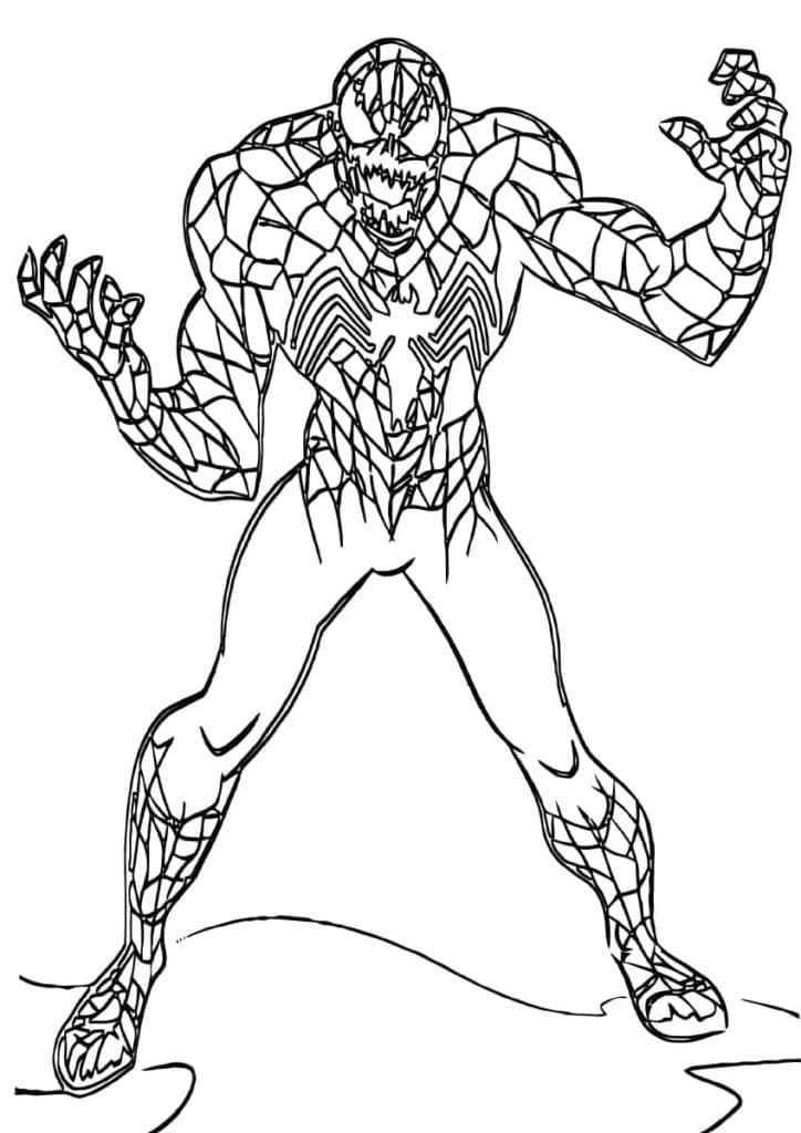 Marvel Venom omalovánka