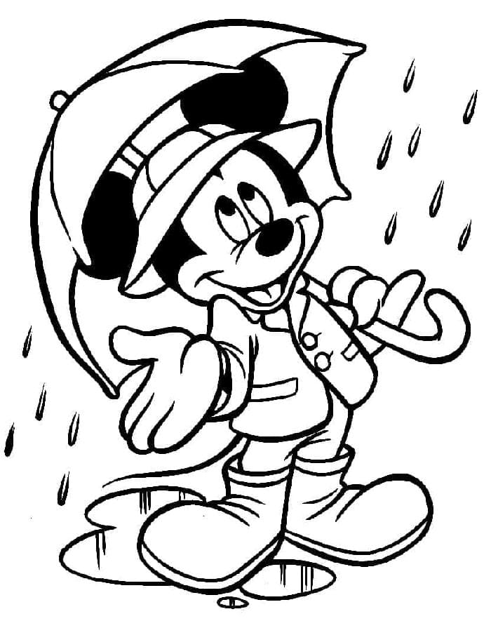 Mickey Mouse Obrázek omalovánka