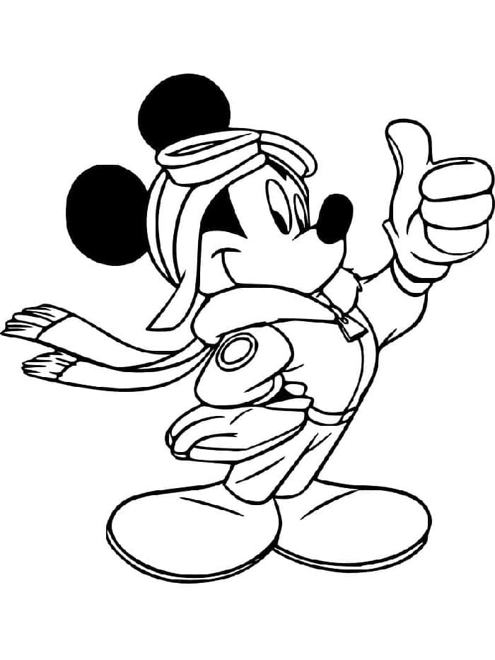 Mickey Mouse Zdarma pro Děti omalovánka
