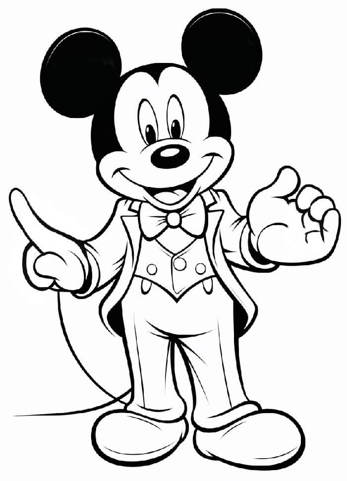 Omalovánka Mickey Mouse Zdarma